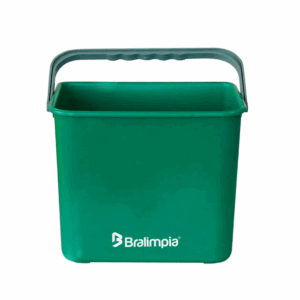 Balde com alca verde 4l bralimpia
