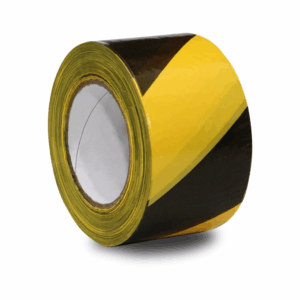 Fita sinalizacao amarela e preta 200mts