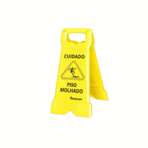 Placa sinal piso molhado compact bralimpia