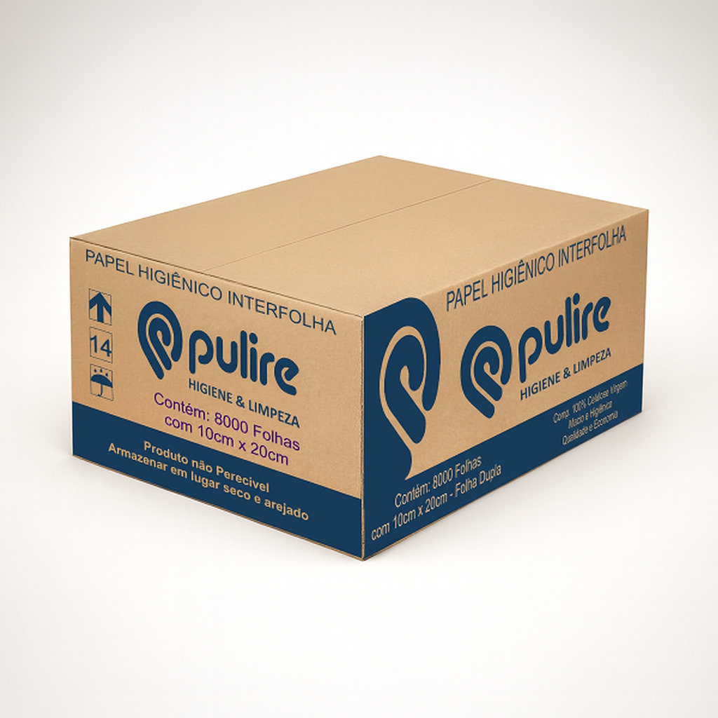 Papel higiênico folha dupla interf cx 8000