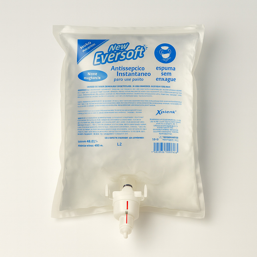 Álcool maos esp sanitizante 1200ml new eversoft