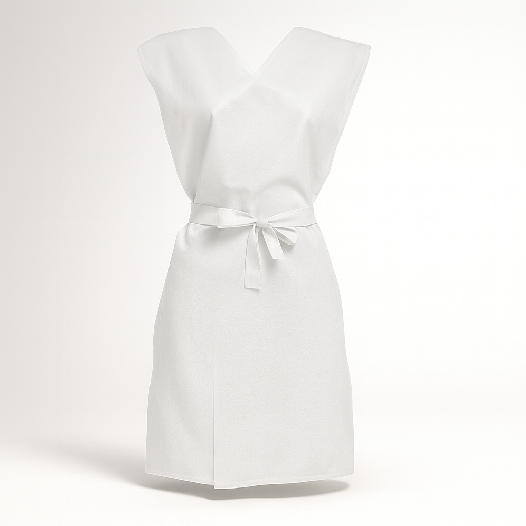 Avental proced sem manga branco 20g pct 10 un anadona