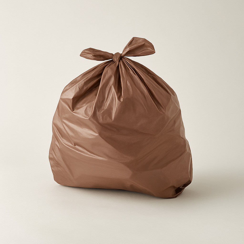 Saco lixo marrom ref 20l 50x55 1.0kg 100 un kubera