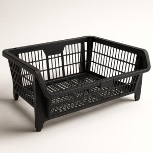 Cesto expositor empilhavel medio 29x58x41 preto