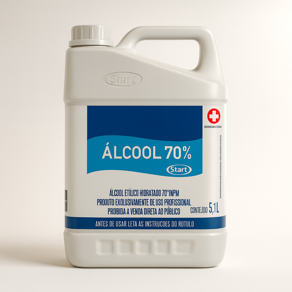 Álcool limpeza liq 70% 5l start