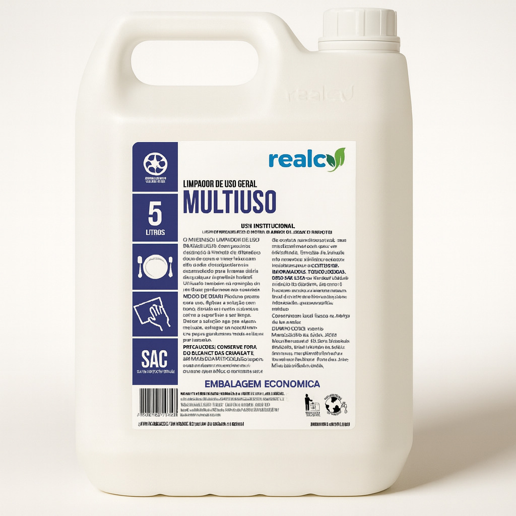 Limpador multiuso uso geral 5l realcy