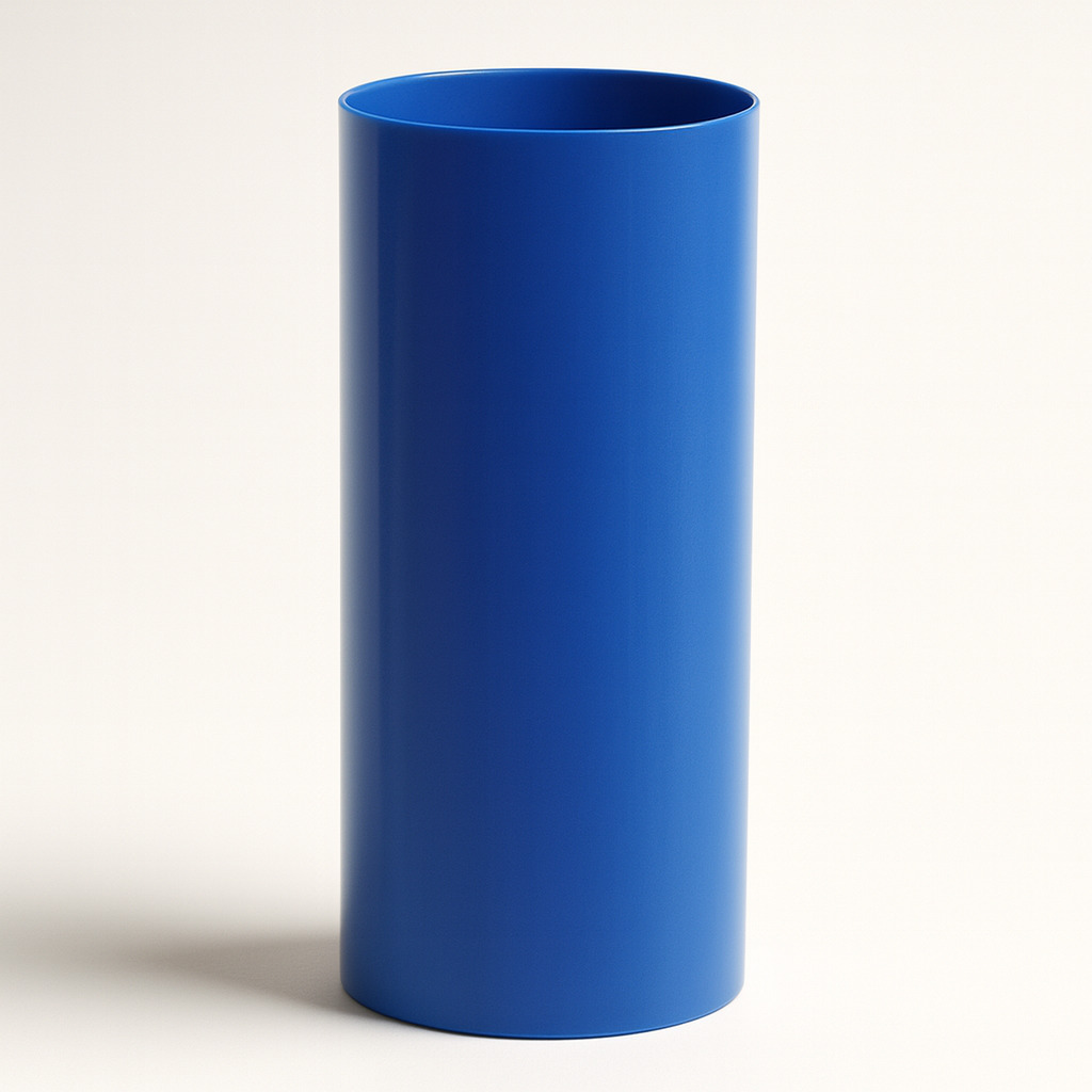 Cesto azul com adesivo 51x24 23l bralimpia