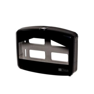 Dispenser protetor assento sanitário preto/fume el-dfopf elisa