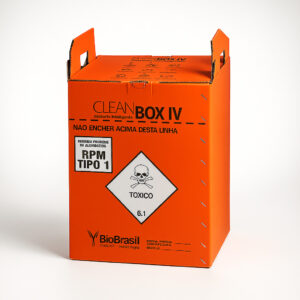 Coletor perfuro cortante 7l laranja quimico