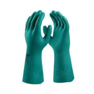 Luva nitrisilver nitrilica com forro em verniz verde m danny