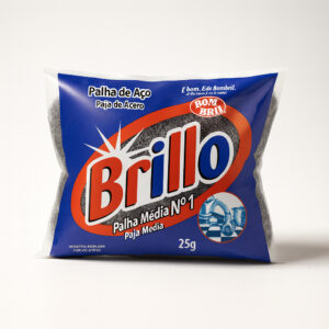 Palha de aço n1 25gr brillo bom bril