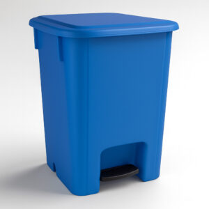 Lixeira pedal azul 15l bralimpia