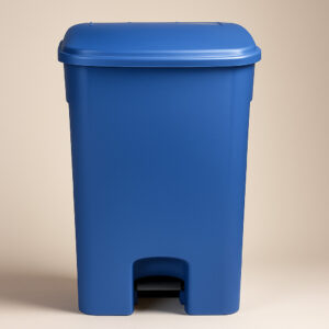 Lixeira pedal azul 30l bralimpia