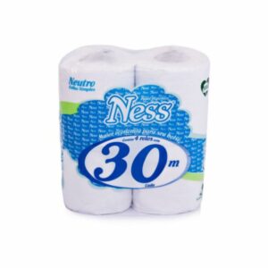 Papel higiênico folha simples 4x30m ness