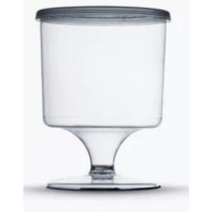 Taca 150ml transp com tampa 40x05 cx 200 un plastilania