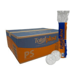 Tampa transp copo plástico 300ml flt 100 un totalplast