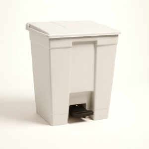 Lixeira pedal branca 30l bralimpia