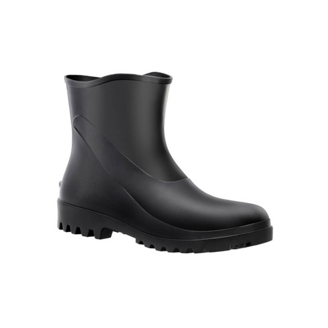 Bota pvc preta cano curto/medio 40