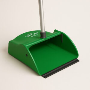 Pá coletora cabo alumínio pop verde bralimpia