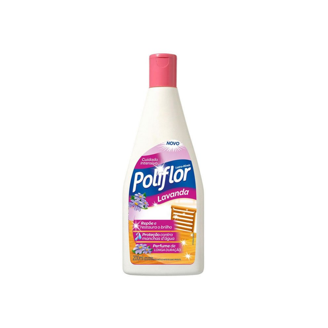 Lustra móveis lavanda 200ml poliflor