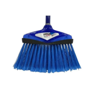 Vassoura multi uso plástica com cabo noviça azul 9673c superpro