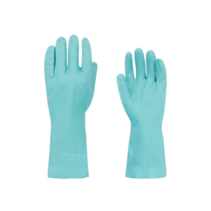 Luva nitrilica com forro verde eg volk