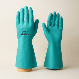 Luva nitrilica sem forro verde g volk