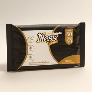 Lenço umedecido 18x15cm 30g 60 un ness