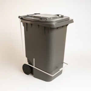 Container com rodas 200mm e pedal cinza 240l lp