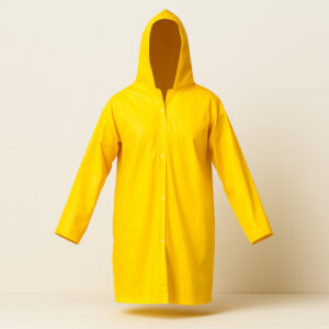 Capa de chuva pvc amarela g