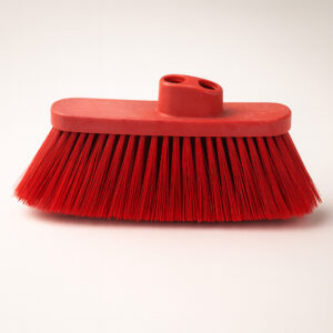 Vassoura angular cerdas media sem cabo vermelha 4702-r el castor