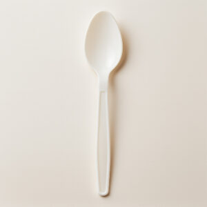 Colher refeicao inquebravel branco cx 1000 un plastlab