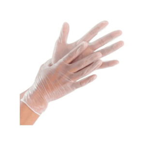 Luva vinil com pó m cx 100 un nobre