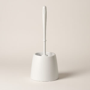 Escova lavatina com pote branca