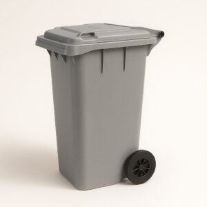 Container europeu 2 rodas 200mm cinza 240l bralimpia