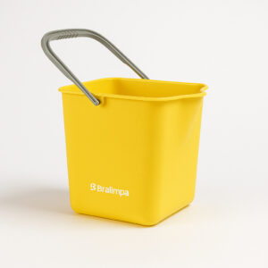 Balde com alca amarelo 15l bralimpia