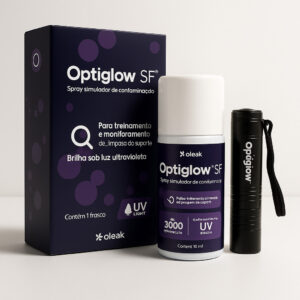 Kit simulador contaminaçao maos optiglow hm spray oleak