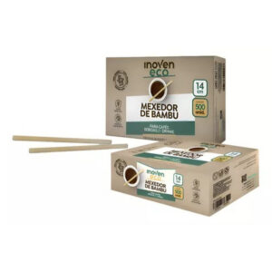 Mexedor de café bambu 14cm c 500 un inoven