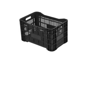 Caixa plástica agricola vazada 36,5x55x31 preta