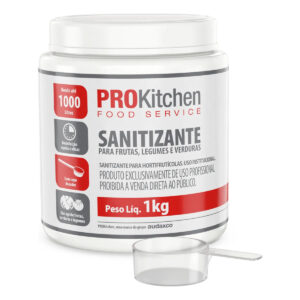 Desinfetante sanitizante horti-fruti prokitchen 1kg audax