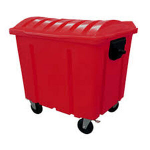 Container com tampa vermelho 1000l lp