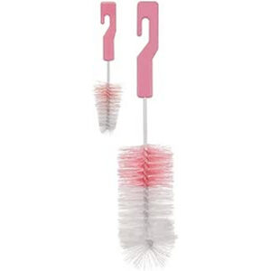 Escova nylon limpeza mamadeira com 2 un