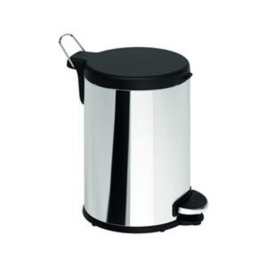 Lixeira pedal inox tampa plástica 15l brinox