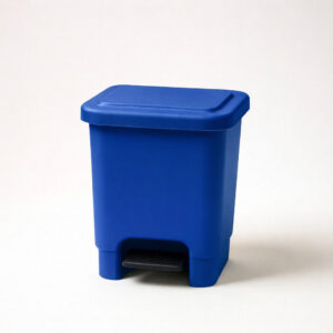 Lixeira pedal azul 15l lp