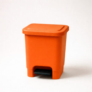 Lixeira pedal laranja 15l lp