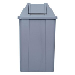 Lixeira quadrada basculante cinza q100 100l js