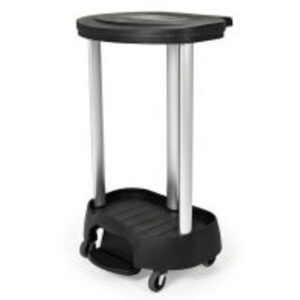 Coletor hamper c pedal linen fg9w3100ssbla rubbermaid