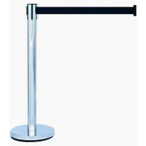 Pedestal organizador de fila abs cromado fita 2m 35x96cm atp