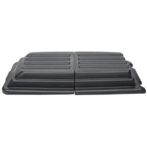Tampa carro basculante 800l preta fg9t2300bla rubbermaid