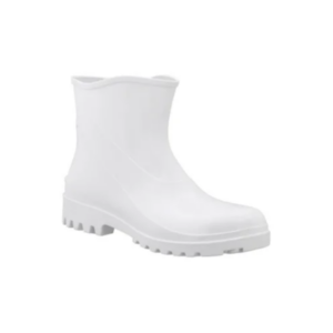 Bota pvc branca cano curto 41